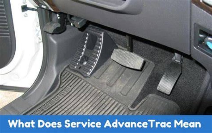 What does service AdvanceTrac light mean?