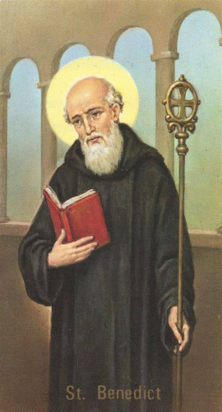 When was St Benedict born?